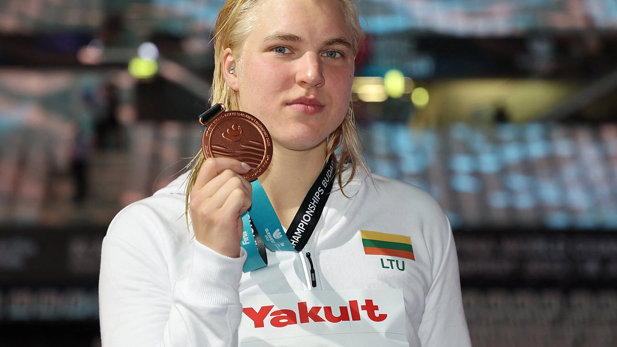 Rūta Meilutytė pasaulio čempionate Budapešte 100 m plaukime iškovojo bronzą / Scanpix nuotr.