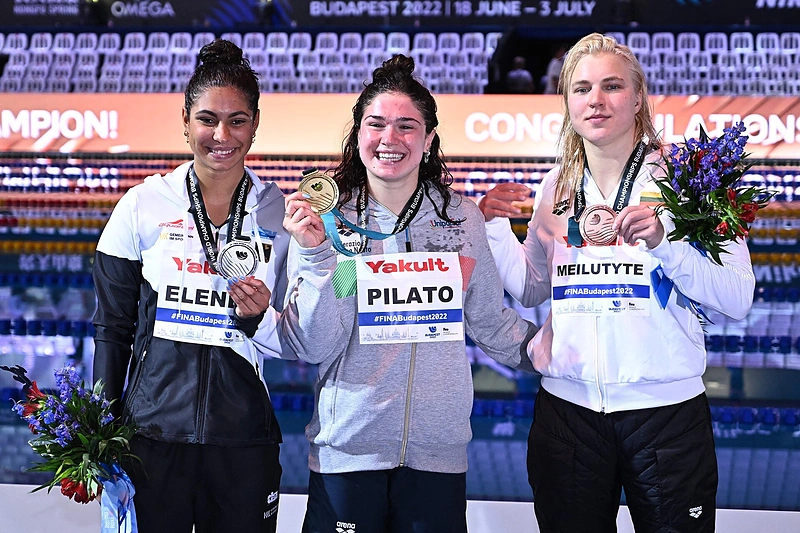Rūta Meilutytė pasaulio čempionate Budapešte 100 m plaukime iškovojo bronzą / Scanpix nuotr.