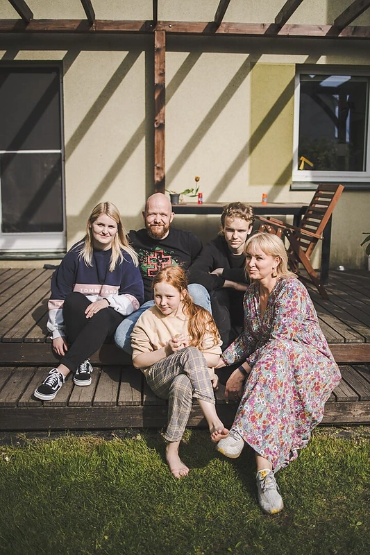 Karininkų Evaldos ir Lino šeima / „Foto Plunksna“ nuotr.