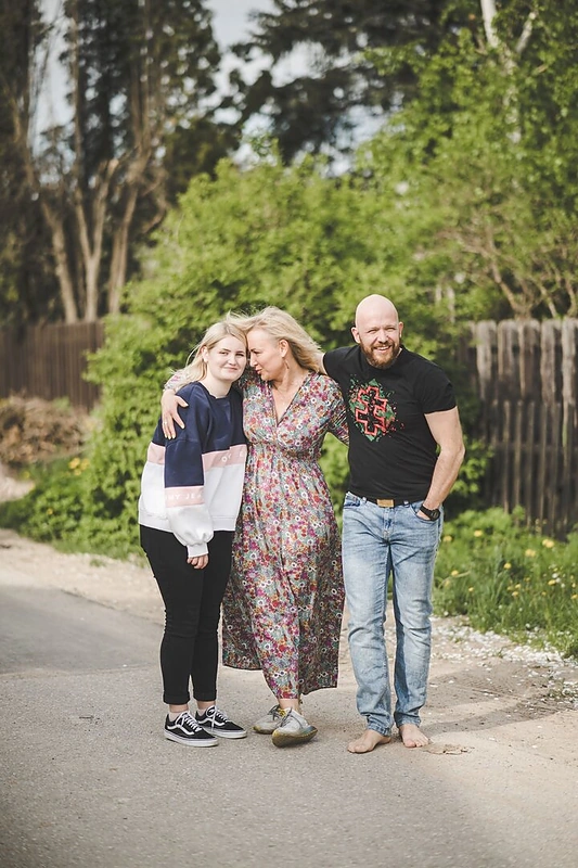 Karininkų Evaldos ir Lino šeima / „Foto Plunksna“ nuotr.