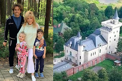 Karą smerkiantiems A.Pugačiovai ir M.Galkinui – dar vienas Rusijos kirtis: žada konfiskuoti jų pilį