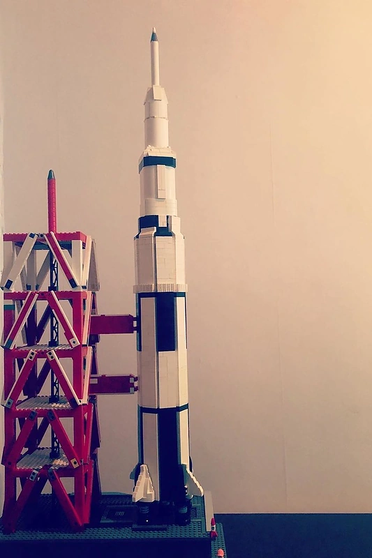 Pačio Mato sukonstruota „Lego „Saturn V raketa / Asmeninio albumo nuotr.