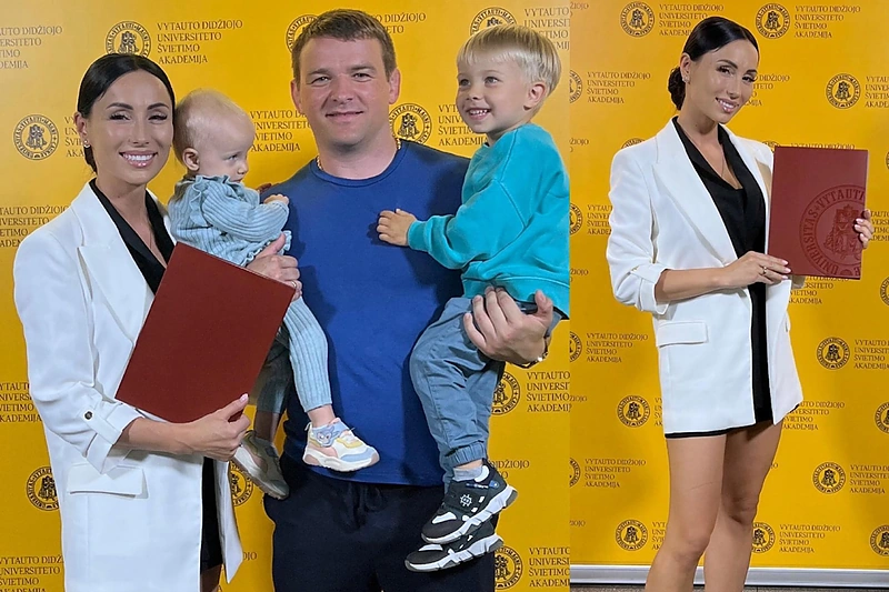 Gretos Lebedevos rankose – antras bakalauro diplomas: studijų metu netrūko iššūkių