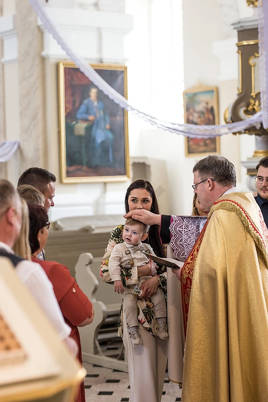 Indrės Juodeikienės sūnaus Kasparo krikštynos / Robertos Gervytės nuotr.