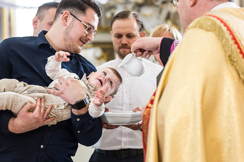 Indrės Juodeikienės sūnaus Kasparo krikštynos / Robertos Gervytės nuotr.