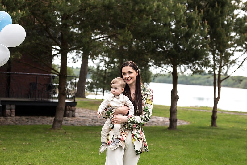 Indrės Juodeikienės sūnaus Kasparo krikštynos / Robertos Gervytės nuotr.