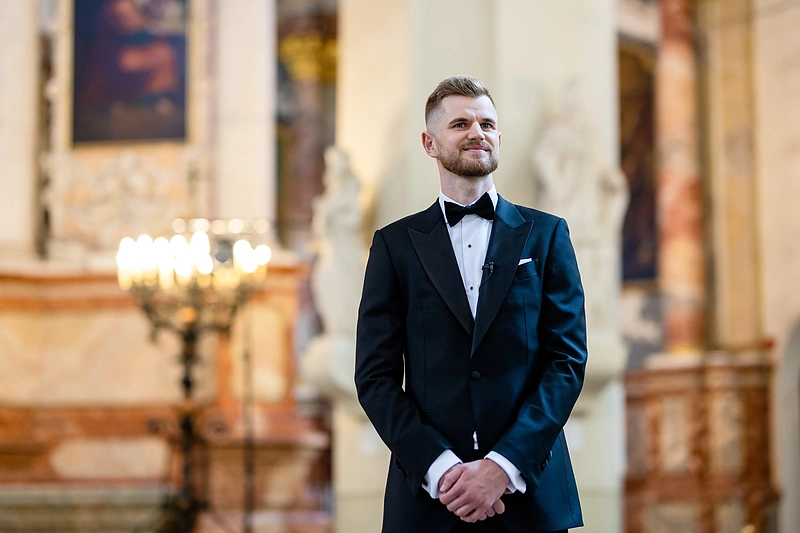 Tado Rinkūno ir Dominykos Vaiginytės vestuvės / Lukas Balandis / BNS nuotr.