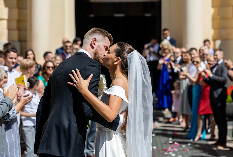 Tado Rinkūno ir Dominykos Vaiginytės vestuvės / Lukas Balandis / BNS nuotr.