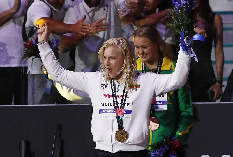 Rūta Meilutytė iškovojo auksą pasaulio čempionate. / „Reuters“/„Scanpix“ nuotr.