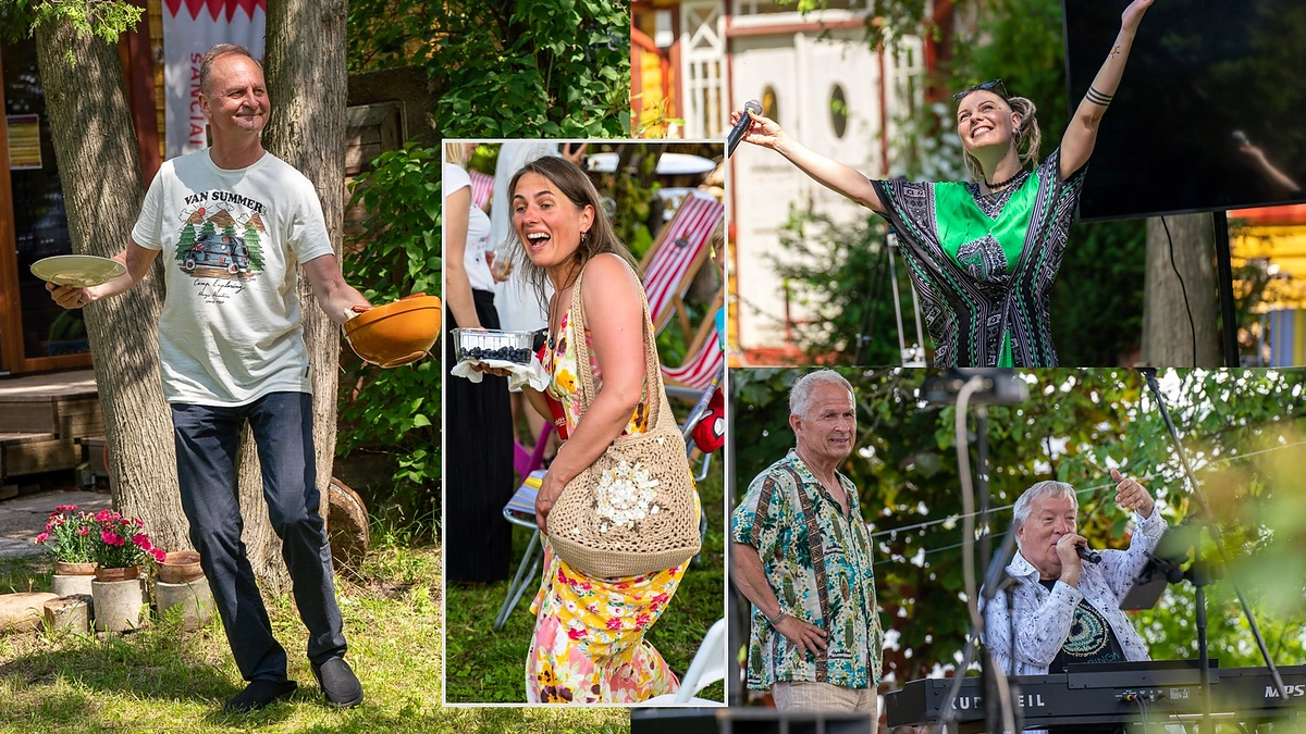 Gediminas Zujus pakvietė į savo namo kiemą / Dariaus Petrulio nuotr.