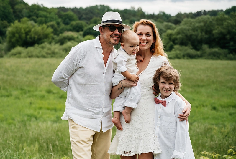 Aušros ir Ramūno Difartų sūnaus Rojaus krikštynos / Loretos Kondratės nuotr.