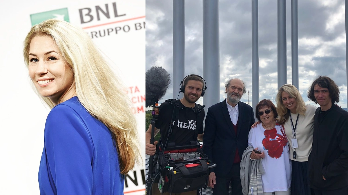 Giedrė Žickytė ir filmo „Für Irena“ komanda / Asmeninio albumo nuotr.