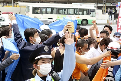 Buvęs Japonijos premjeras Shinzo Abe pašautas per politinį renginį / „Reuters“/„Scanpix“ nuotr.