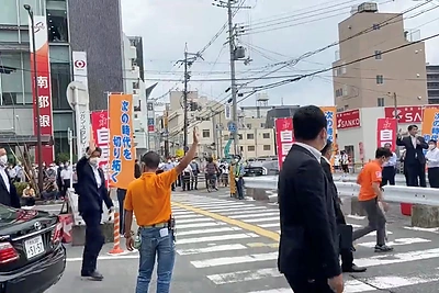 Buvęs Japonijos premjeras Shinzo Abe pašautas per politinį renginį / „Reuters“/„Scanpix“ nuotr.