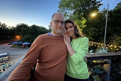 „G&G Sindikato“ koncerte susižadėję Loreta ir Martynas / ZIP FM nuotr.