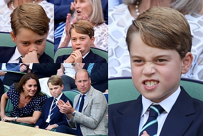Į Vimbldono turnyrą pirmąkart su tėvais atvykęs princas George'as lyg magnetas traukė fotografus