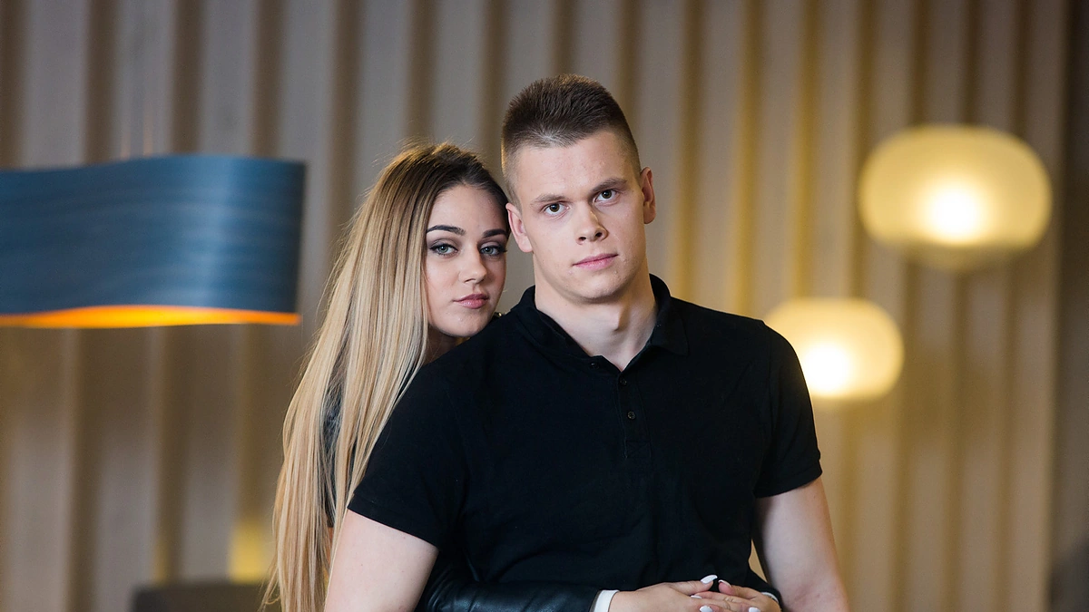 Danas Rapšys ir jo sužadėtinė Jurinta / Gretos Skaraitienės nuotr.