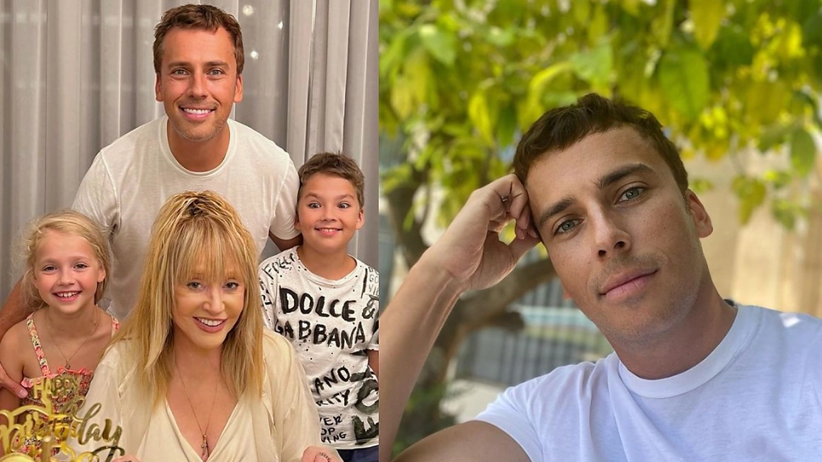 Maksimas Galkinas su šeima / Asmeninio albumo nuotr.