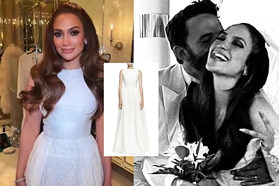 Jennifer Lopez ir Benas Affleckas vestuvių įvaizdžiui neišlaidavo: suknelė ir kostiumas – iš spintos