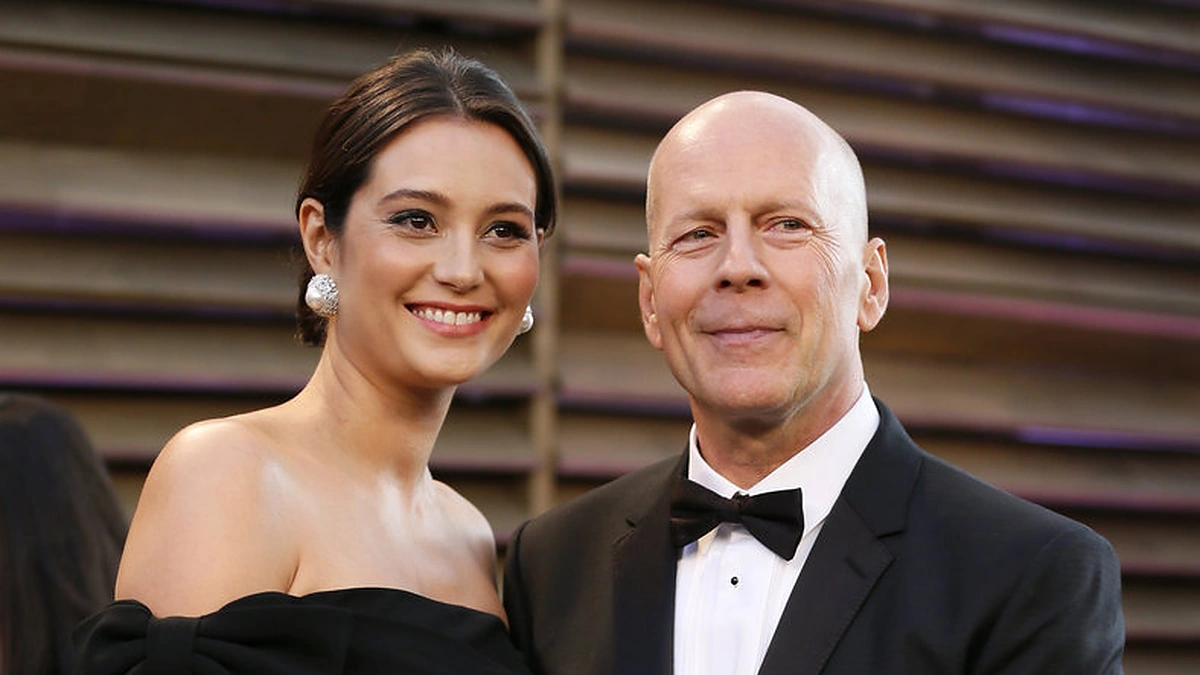 Emma Heming Willis ir Bruce'as Willisas / „Scanpix“/AP nuotr.