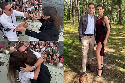 Mantas Bertulis „Nojaus laive“ pasipiršo Mildai: „Nuo šiol Nida – mūsų meilės miestas“