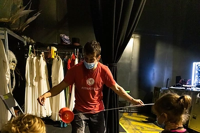 Indrė Kavaliauskaitė su vaikais lankėsi „Cirque du Soleil“ cirke Dubline / Gedmanto Kropio / BNS nuotr.