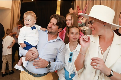 Kristinos ir Povilo Strolių sūnaus krikštynos / Teodoro Biliūno nuotr.