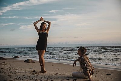 Priešvestuvinė Agnės ir Tomo Legenzovų fotosesija / Elžbietos Markovskos nuotr.