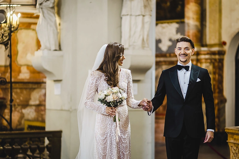 Agnės ir Tomo Legenzovų vestuvės / Irmanto Gelūno / BNS nuotr.