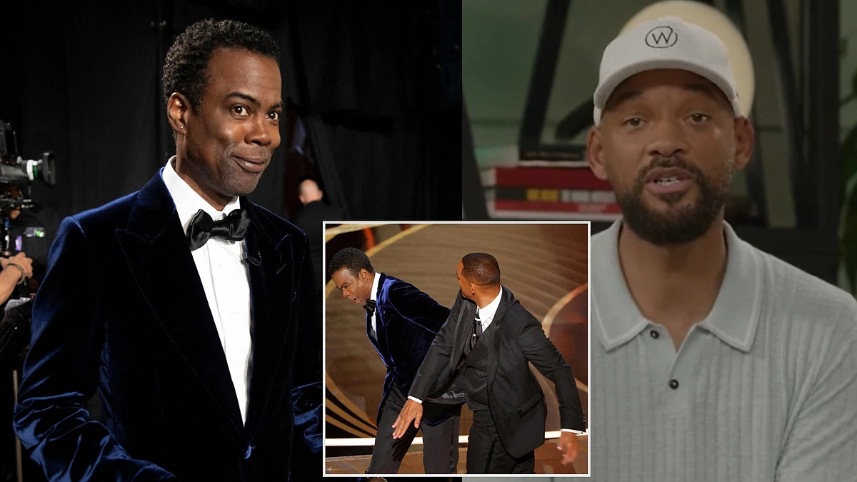 Chrisas Rockas ir Willas Smithas / AFP/„Scanpix“ nuotr.