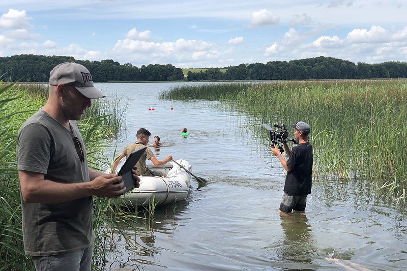 Filmo „Karta.EU“ filmavimo akimirka / Asmeninio albumo nuotr.