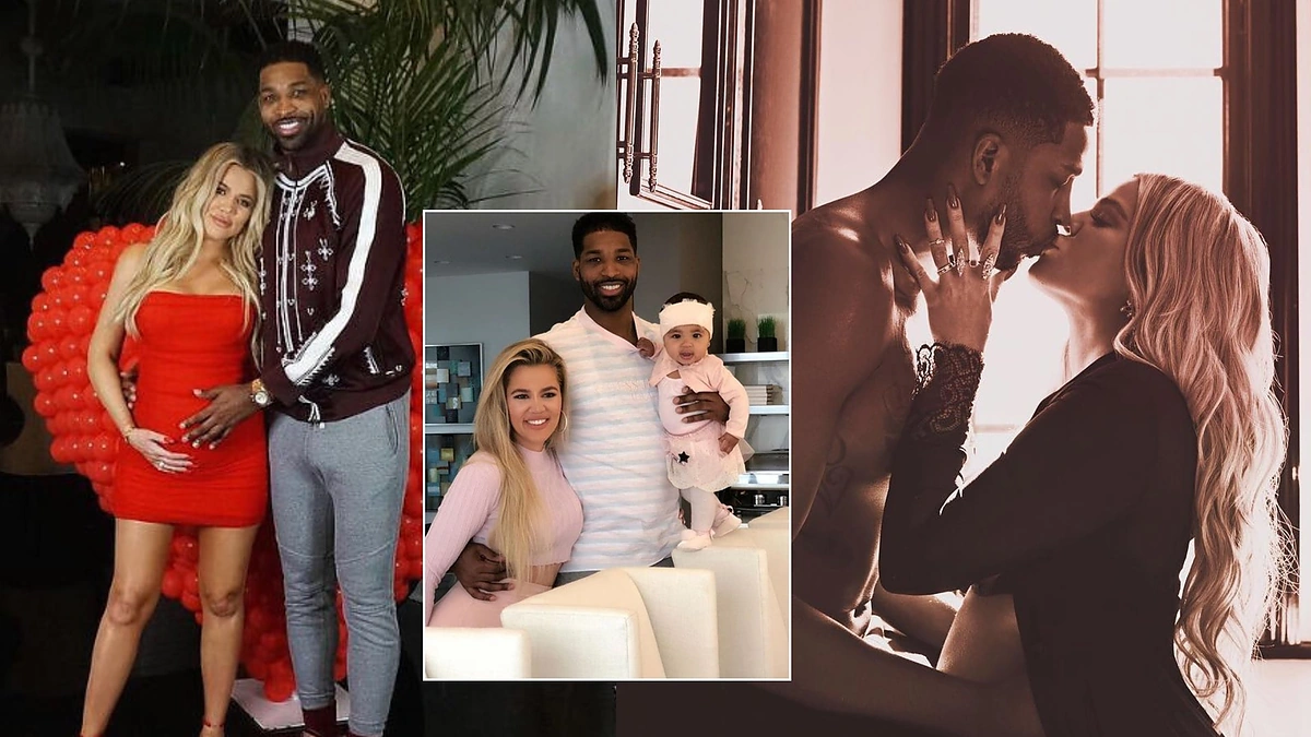Khloe Kardashian ir Tristanas Thompsonas su dukra / Vida Press ir Instagram nuotr.