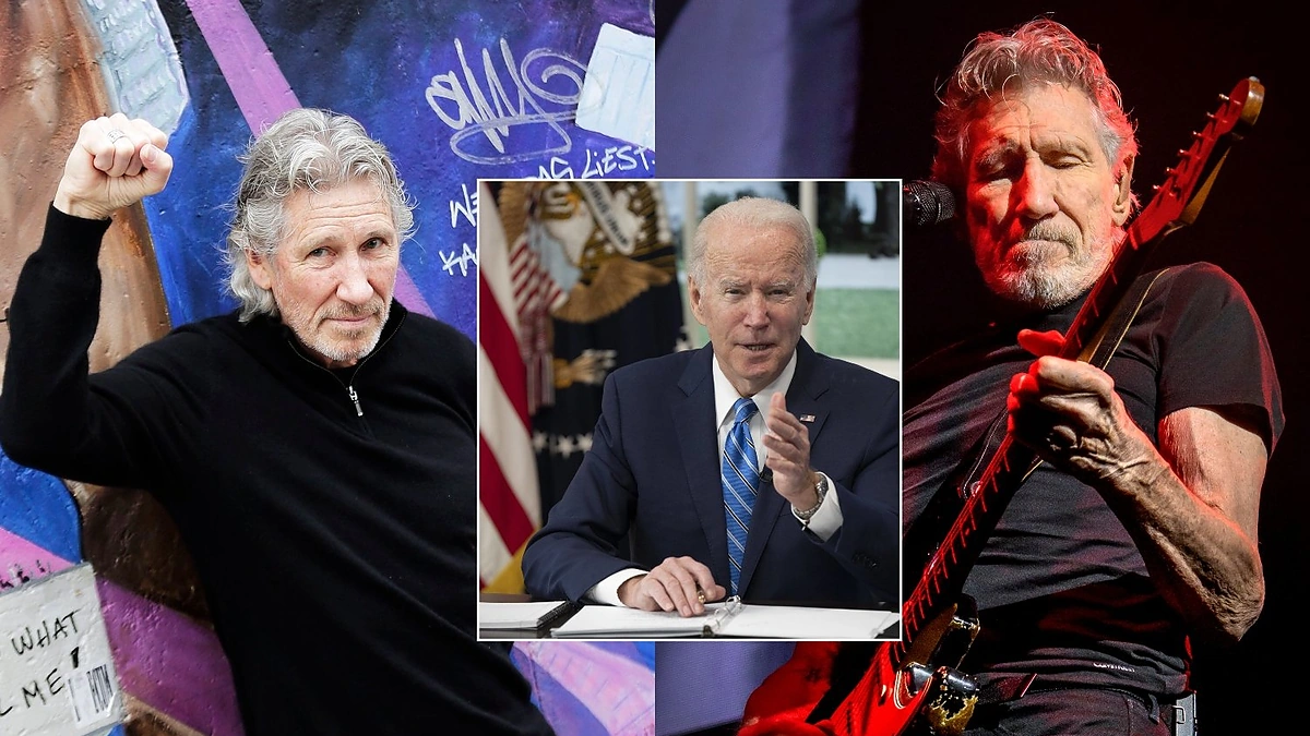 Rogeris Watersas ir Joe Bidenas / AFP/„Scanpix“ nuotr.