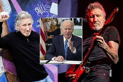 „Pink Floyd“ įkūrėjas R.Watersas teisina Rusijos agresiją: karo nusikaltėliu vadina J.Bideną