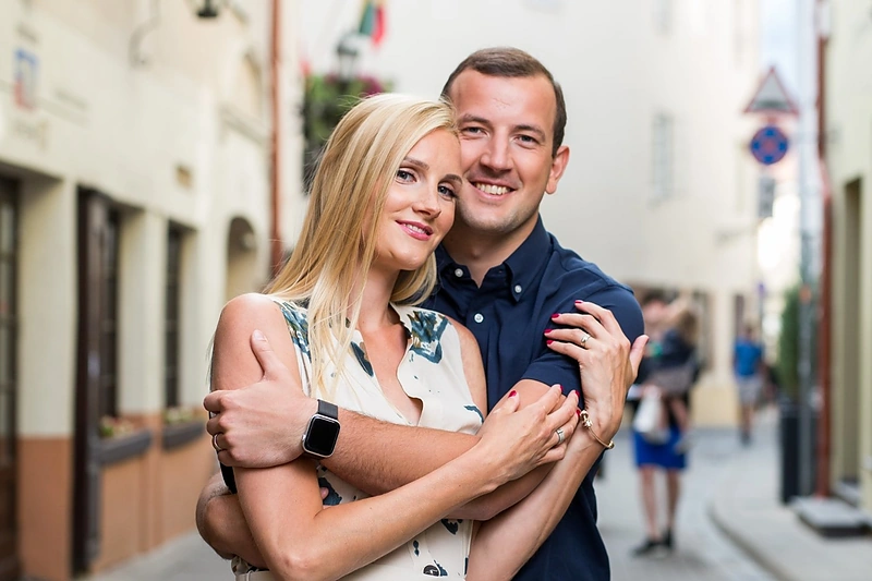 Virginijus Sinkevičius ir Kateryna Sinkevičienė / Gretos Skaraitienės / BNS nuotr.