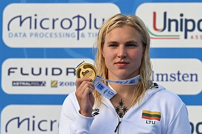 Rūta Meilutytė tapo Europos čempione / AFP/„Scanpix“ nuotr.