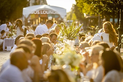 Baltoji vakarienė „Le Dîner en Blanc“ Vilniuje / Irmanto Gelūno / BNS nuotr.