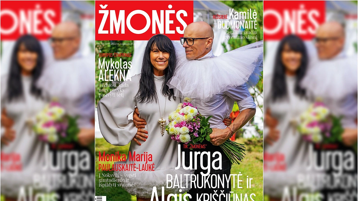 Jurga Baltrukonytė ir Algis Kriščiūnas / Žurnalo „Žmonės“ viršelis
