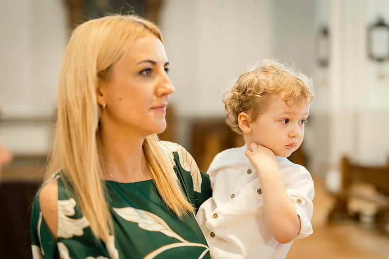 Daivos Žeimytės-Bilienės sūnaus Mykolo krikštynos / Irmanto Gelūno / BNS nuotr.