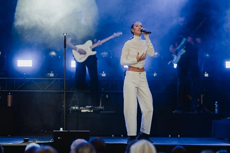 „Saulės kliošo“ koncerto akimirka / Manto Repečkos nuotr.