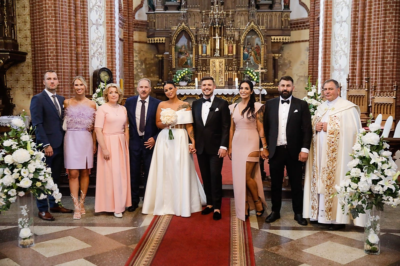„Žemaituko“ Ovidijaus Petrausko ir Evelinos Gusevos vestuvės / Teodoro Biliūno / BNS nuotr.