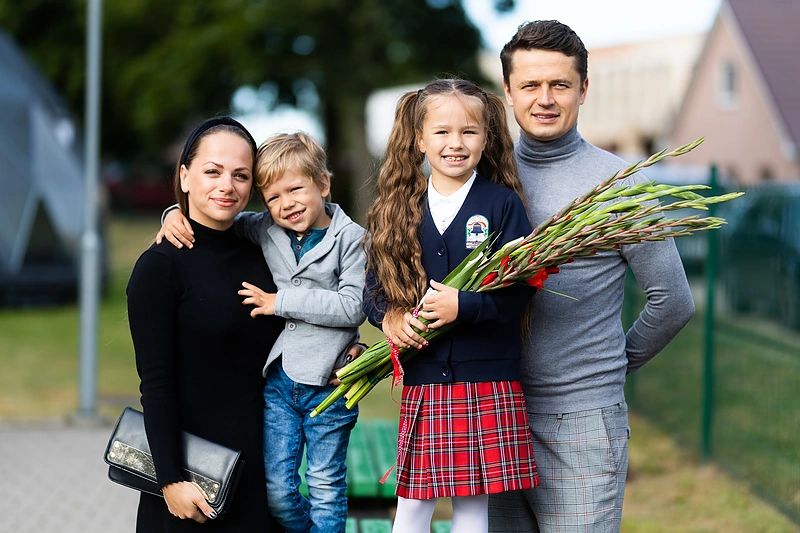 Inetos ir Ąžuolo Žvagulių dukra Barbora tapo pirmoke / Gretos Skaraitienės / BNS nuotr.