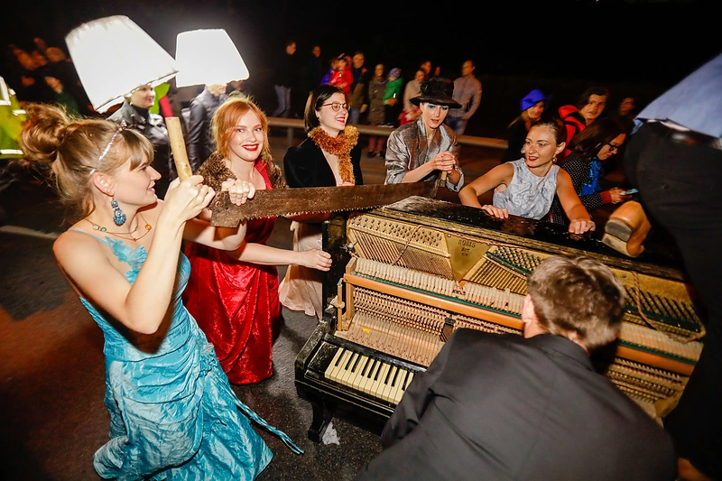 Fluxus festivalis 2022: kopimas į Parodos kalną / Teodoro Biliūno / BNS nuotr.