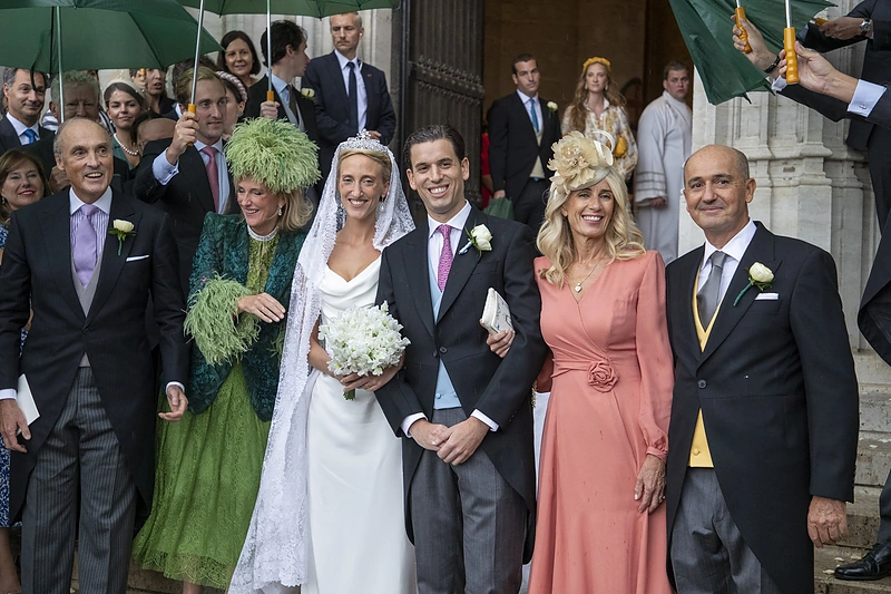 Belgijos princesės Marios Lauros ir bankininko Williamo Isvy vestuvės / AFP/„Scanpix“ nuotr.