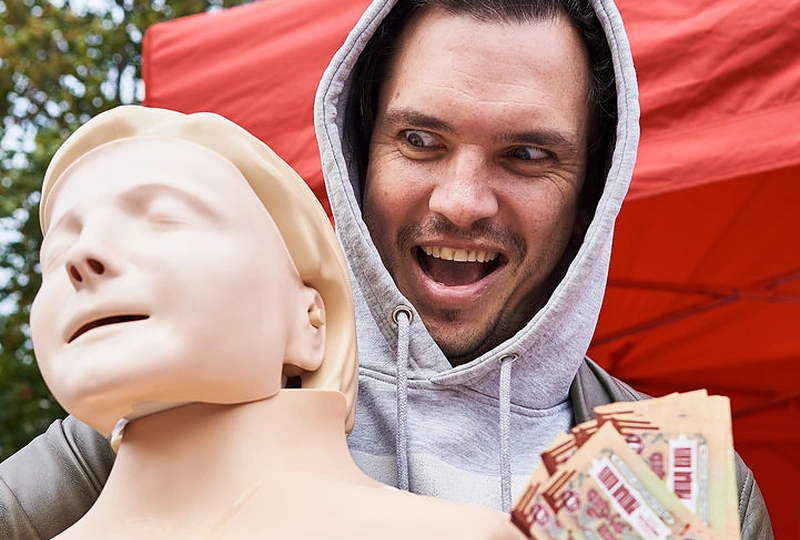 Mindaugas Papinigis Gedimino prospekte / Saulės Miežytės nuotr.