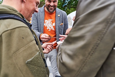 Mindaugas Papinigis Gedimino prospekte / Saulės Miežytės nuotr.