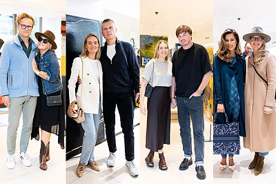 Menininkas Eigirdas Scinskas garsius bičiulius sukvietė į jubiliejinės parodos atidarymą