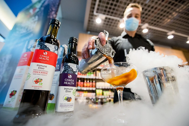 Čaga eliksyrai puikiai tinka gardžių nealkoholinių, sveikatai naudingų kokteilių gamybai. / Atstovų nuotr.