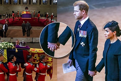 Meghan Markle ir princas Harry po pamaldų susikibo rankomis: už neįprastą artumą – kritika