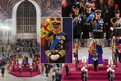 „Princų budynėse“ – keturi Elžbietos II vaikai: Vestminsterio menėje jie pagerbė motiną